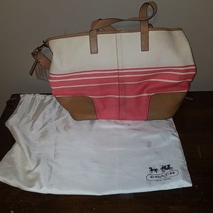Coach canvas shoulder bag